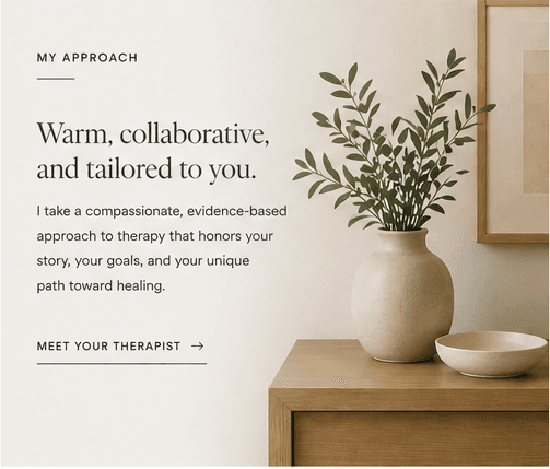 Approach section explaining how the practice works with clients.